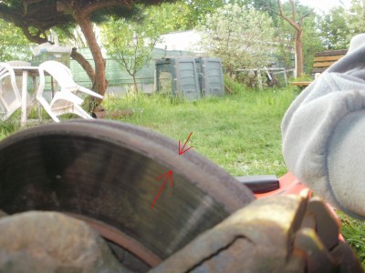 Tlustejsi prstenec rzy nez na vnejsi strane