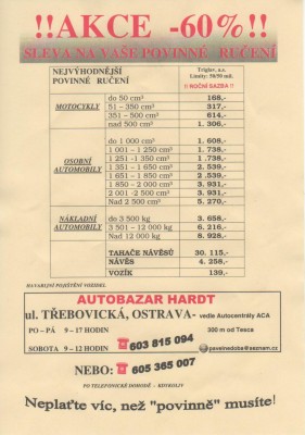 Nejlevnější Povinné ručení